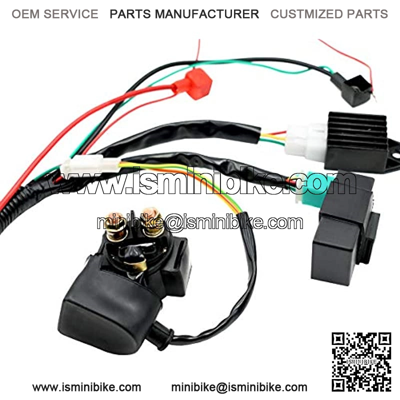 Royitay Complete Electrics Start Engine CDI Ignition Coil Wiring Loom Harness Spark Plug Kits For 50cc 110cc 125cc ATV Buggy Quad Dirt Bike - Image 4