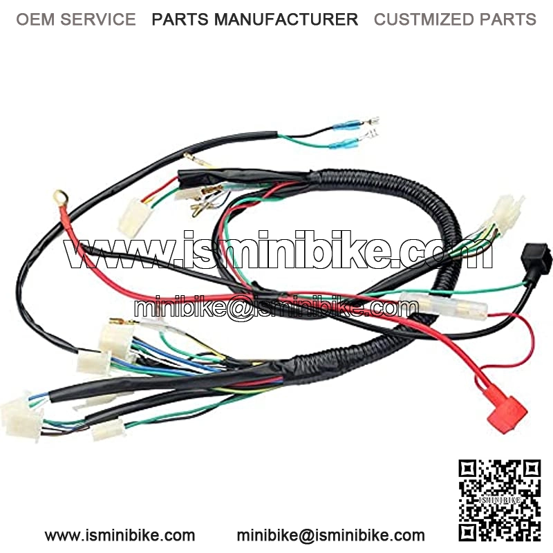 Electric Wiring Harness Kit Stator Wire for 50cc 70cc 90cc 110cc 125cc Pit Quad Dirt Bike ATV, black, Medium - Image 4