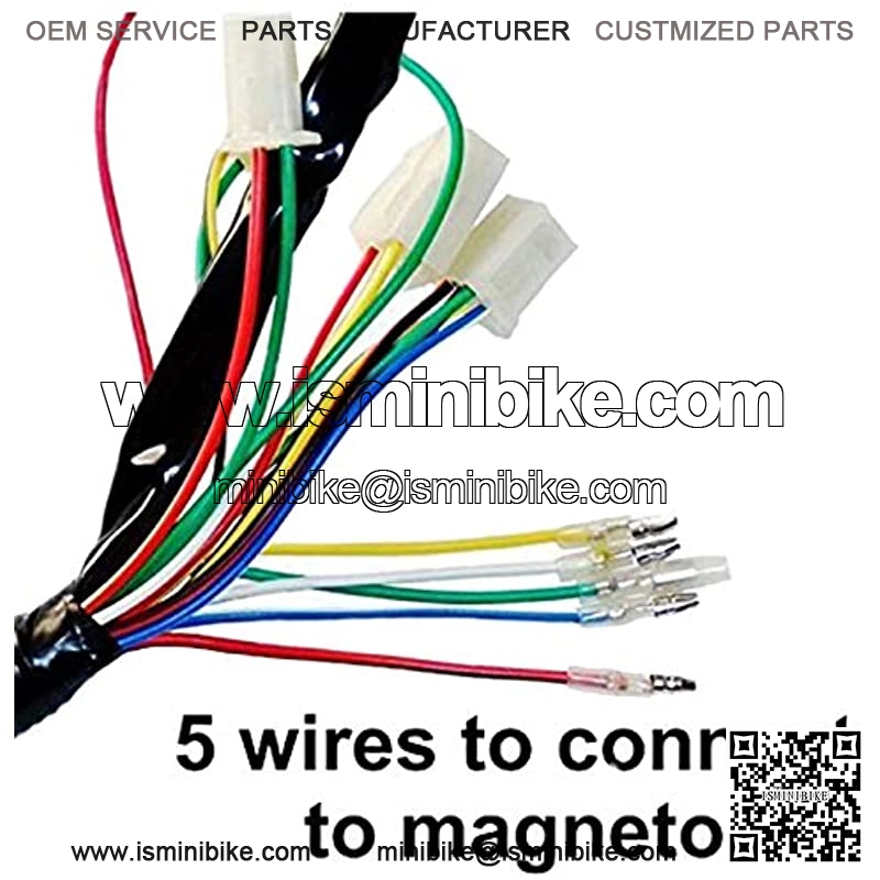 Full Wiring Harness Loom kit CDI Coil Magneto Kick Start Engine for 50cc 70cc 90cc 110cc 125cc ATV Quad Bike Buggy Go Kart Pit Dirt Bikes - Image 2