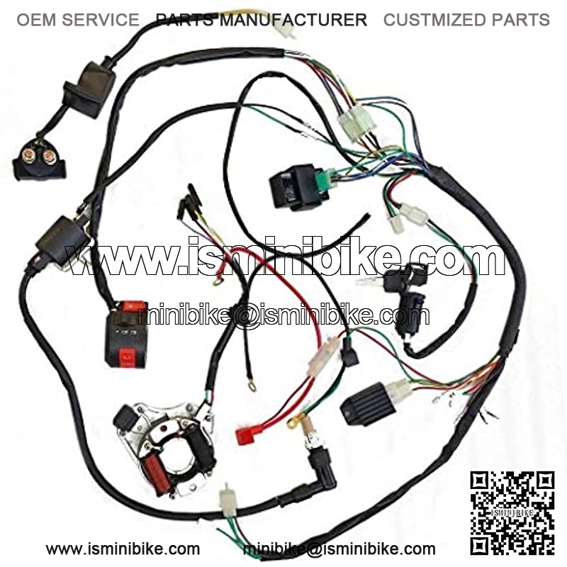 Full Wiring Harness Loom kit CDI Coil Magneto Kick Start Engine for 50cc 70cc 90cc 110cc 125cc ATV Quad Bike Buggy Go Kart Pit Dirt Bikes - Image 4