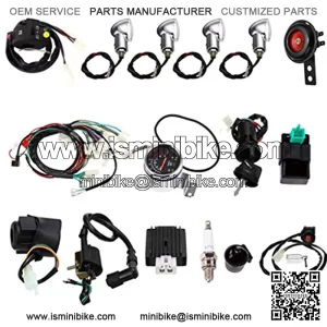High Performance Full Electric Start Engine Wiring Harness Loom 110cc 125cc Quad Bike ATV Buggy