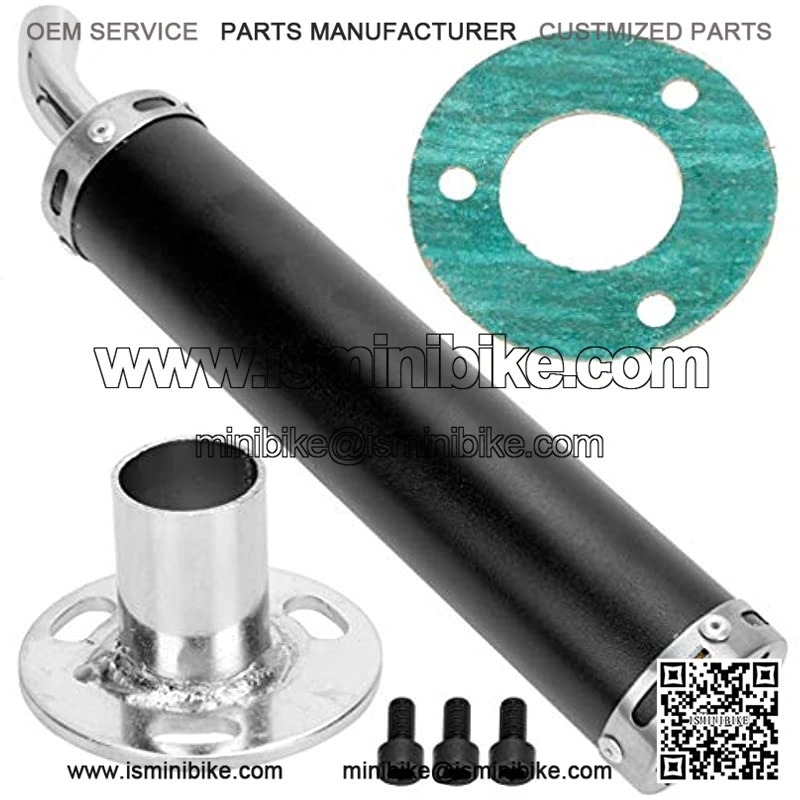 22mm Universal Motorcycle Exhaust Muffler Pipe for Motorcycle Pit Dirt Bike Motorized Bicycle Chinese Atv ct100u Mini Bike Go-kart Street Scooter Mini Moto - Image 2