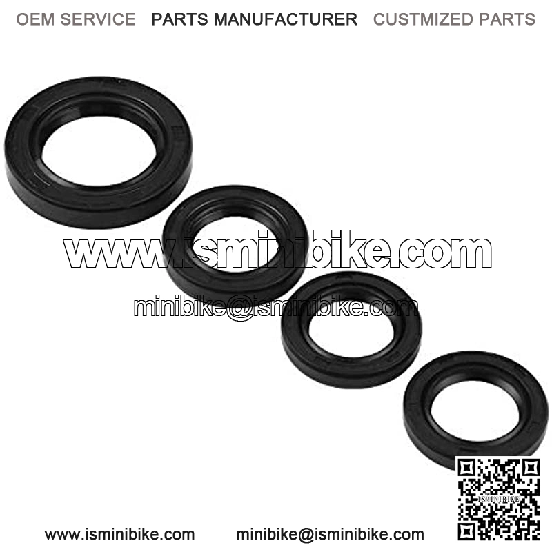 Qiilu 4 Pcs Oil Seal Replacement GY6 Oil Seal Engine Crankshaft Seal Gear Crank Case Oil Seal for Most GY6 125cc 150cc 152 QMI 157QMJ - Image 3