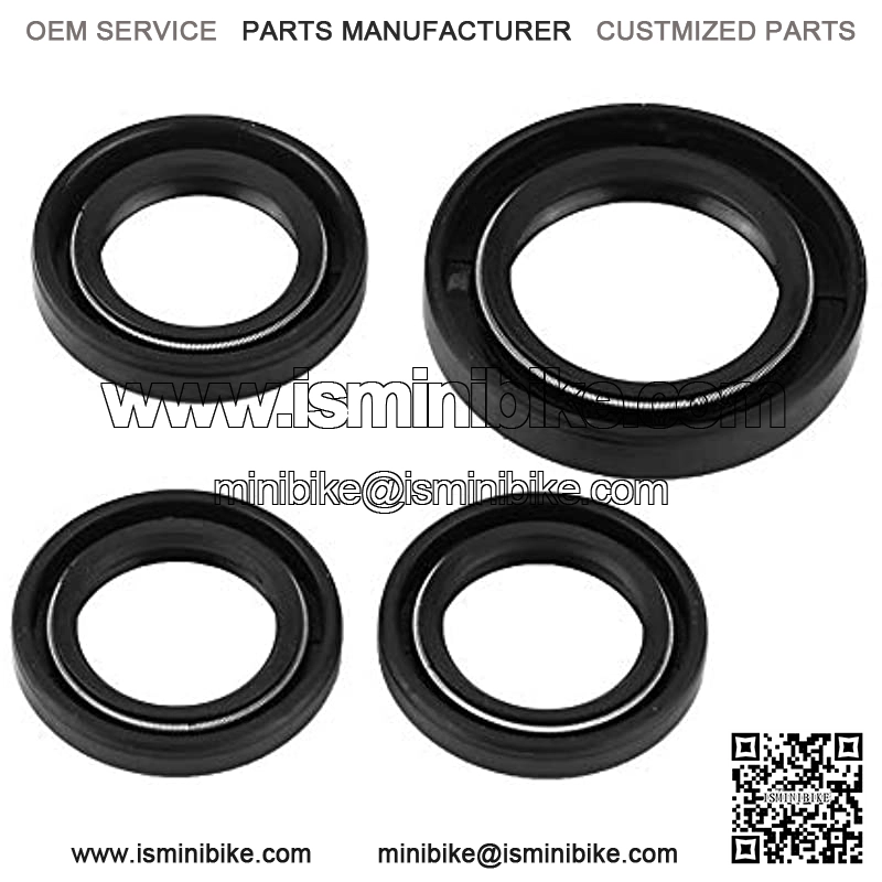 Qiilu 4 Pcs Oil Seal Replacement GY6 Oil Seal Engine Crankshaft Seal Gear Crank Case Oil Seal for Most GY6 125cc 150cc 152 QMI 157QMJ - Image 4