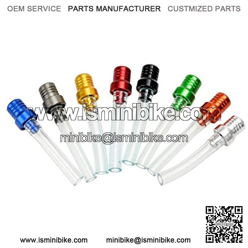 Billet Gas Fuel Cap Air Vent Hose Tube Breather for Motorcycle Motocross 50cc 70cc 110cc 125cc 150cc SSR Crf50 Pit Dirt Bike Predator 212cc Mini Bike ATV 8pcs Colorful Parts