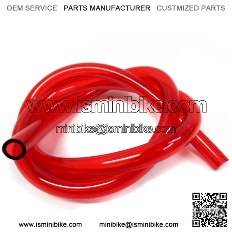1/4" ID X 3/8" OD Fuel Line Red Mini Bike Go Kart Lawn Mower Trike Small Engine 1'