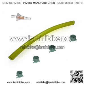 2' 1/4" Yellow Fuel Line Hose Clamp Filter