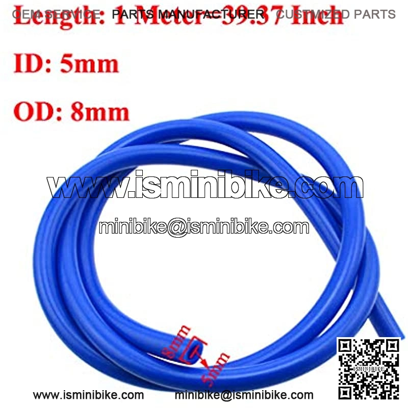TC-Motor 1 Meter Gas Fuel Hose Line Pipe 10pcs Fuel Filter Universal For Dirt Pit Bike ATV Quad Go Kart Buggy Scooter Moped Snowmobile Motorcycle Motocross (Blue) - Image 2