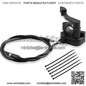 7/8'' 22mm Thumb Throttle Cable Accelerator Control Assembly Compatible with 50cc 70cc 90cc 110cc 125cc 250cc TaoTao ATV Quad Go Kart Pit Bike