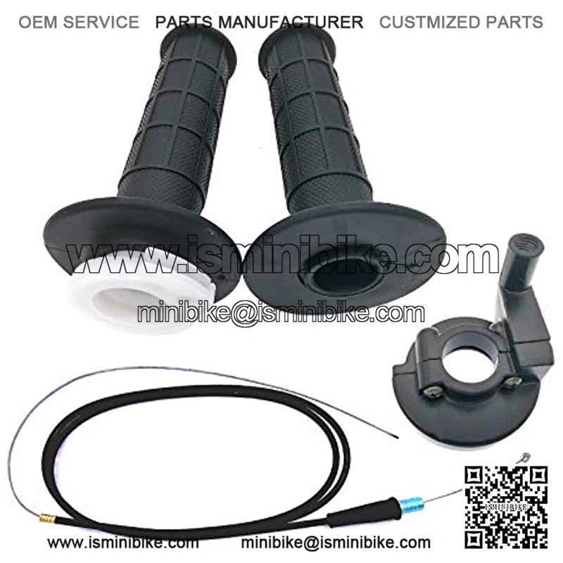 Mini Bike Throttle Assembly W/Mini Bike Throttle Grips and Brake Cable - Fits Xr80 Xr100 Crf70 Crf80 Crf100
