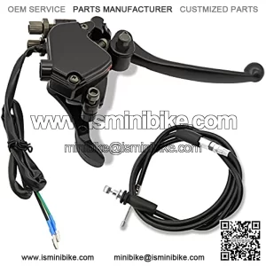 7/8"22mm Thumb Throttle with Dual Brake Lever Assembly,Compatible with for 50cc 90cc 150cc 250cc ATV Quad Roketa Taotao Sunl Kazuma