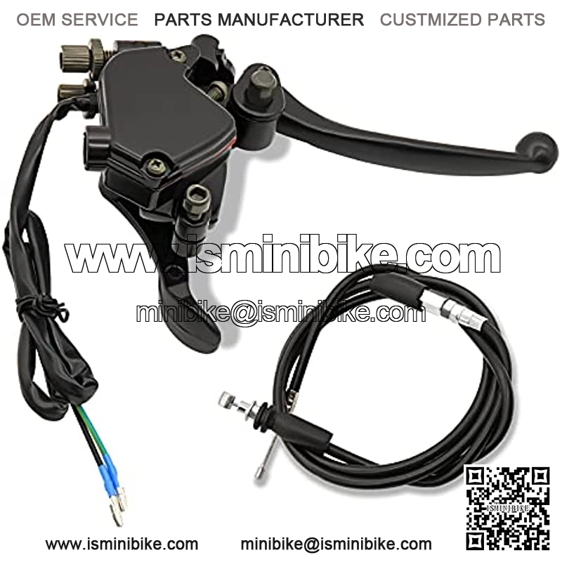 7/8"22mm Thumb Throttle with Dual Brake Lever Assembly,Compatible with for 50cc 90cc 150cc 250cc ATV Quad Roketa Taotao Sunl Kazuma