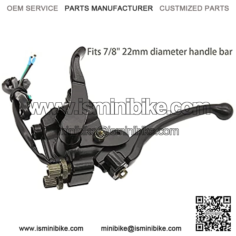 7/8"22mm Thumb Throttle with Dual Brake Lever Assembly,Compatible with for 50cc 90cc 150cc 250cc ATV Quad Roketa Taotao Sunl Kazuma - Image 4
