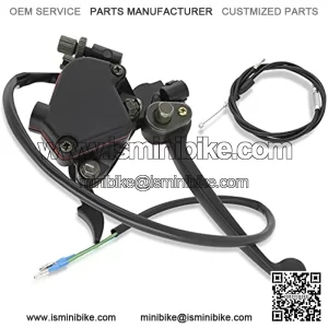 7/8'' 22mm Thumb Throttle Brake Lever Controller Compatible for 50cc 90cc 150cc 250cc ATV Quad Roketa Taotao Sunl Kazuma Go Kart 110 Atv Thumb Throttle Duel Brake with Throttle Cable
