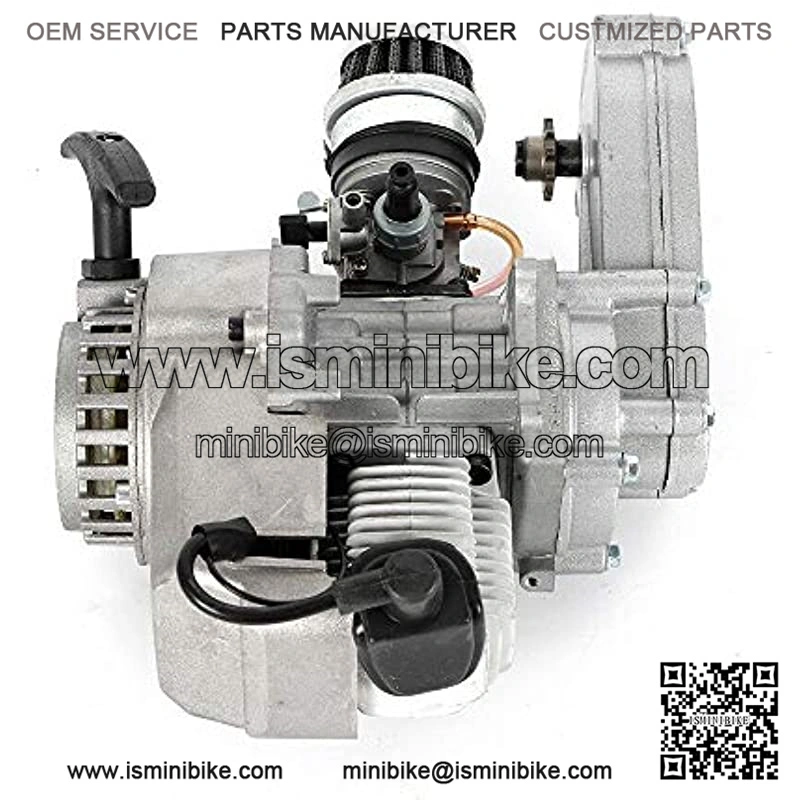 49CC 2 Stroke Engine Motor 2 Stroke Engine Motor Air Filter with Gear Box for 49cc Mini Pocket Bike Gas G-Scooter ATV Quad Bicycle Dirt Pit Bikes - Image 3