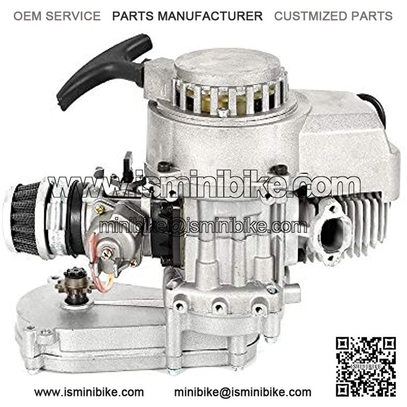 49CC 2 Stroke Engine Motor 2 Stroke Engine Motor Air Filter with Gear Box for 49cc Mini Pocket Bike Gas G-Scooter ATV Quad Bicycle Dirt Pit Bikes - Image 4