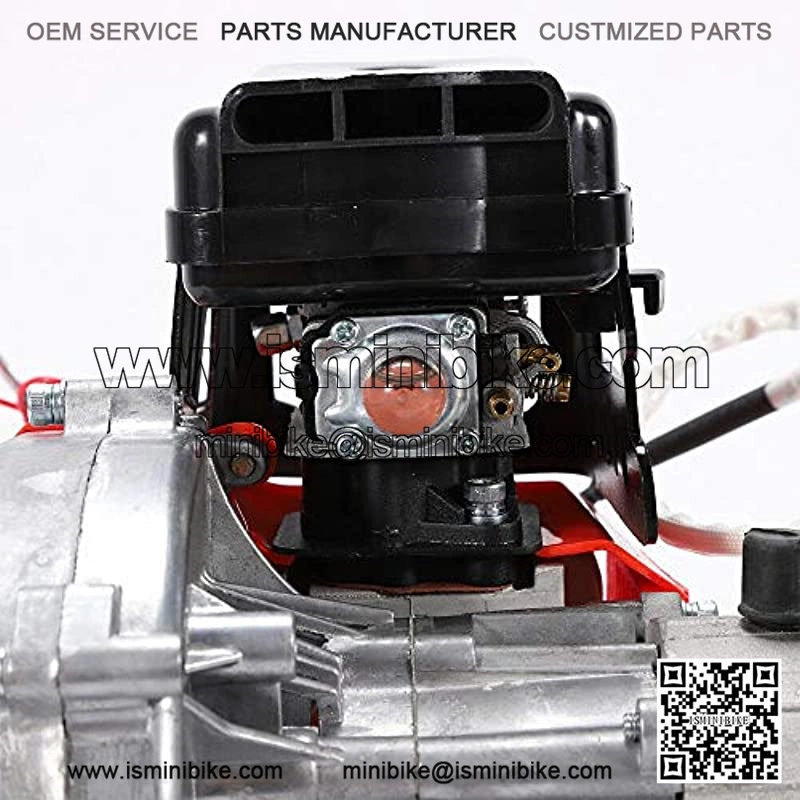 49cc 2-Stroke Engine Single Cylinder Pull Start Mini Choppers/Bikes Exhaust Motor Aluminum Replace Accessories - Image 4