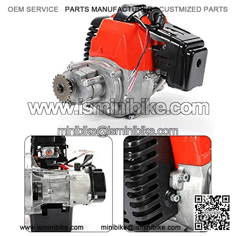 Red 42mm to 44mm Performance Air Filter for MOTOVOX MVS10 EVO Gas Powered Scooter X Dirt Dog 43cc 47cc 49cc Engines Mini Motor Atv Dirt Pit Bike 150cc Moped Scooter ATV Parts