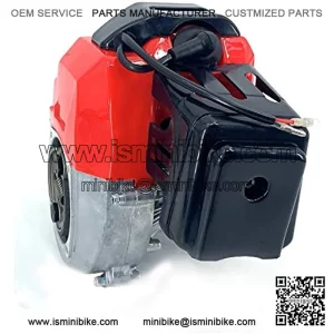 2 Stroke 49CC Pull Start Engine Motor Mini Pocket Engine for Pit Bike ATV Buggy Single Cylinder Engine for Scooters, Mini Choppers, Pocket Bikes