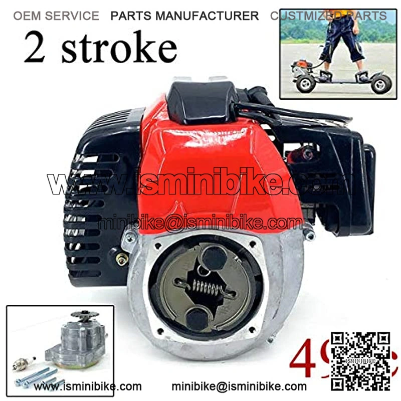58mm Air Filter for 2 Stroke 37cc 39cc Water Cooled Pocket Bike Mini Bike MTA4 - Image 2