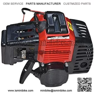 49cc 2-Stroke Engine Motor Single Cylinder Air Cooled Pull Start for Pocket Bike Gas Scooter Mini Chopper ATV