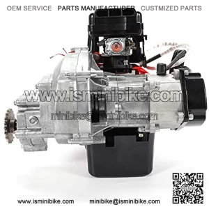 49cc 2-stroke Motor Pocket Bike Engine with Performance Single Cylinder Pull Start Engine Mini Bikes Exhaust Motor Kit for Mini Pocket Dirt Pit Bike