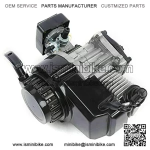 Engine Motor Kit, 49Cc 2-Stroke Recoil Force Starts the Engine Motor for Pocket Bike Mini Dirt Bike Atv Scooter