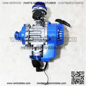 2 Stroke Racing fast mini bike parts blue 49cc engine for adult