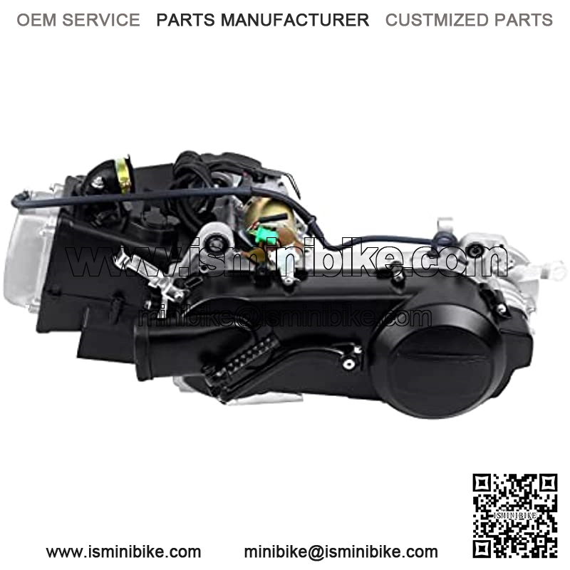 150cc Engine 4-Stroke GY6 Single Cylinder Moped Motor Air Cooled Complete Engine Set Short Case with CVT Transmission Kick Start Lever for Two-wheeled Scooter - Image 4