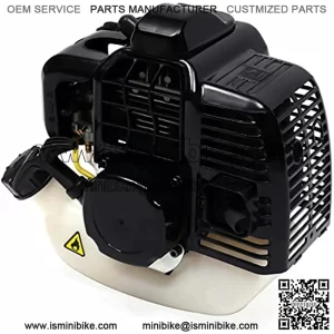 49CC 2 Stroke Engine Motor Kit Pull Start Air-cooled Single Cylinder Replacement Engines with Fuel Tank For Gas Scooters, ATV, Pocket Bikes, And Mini Choppers