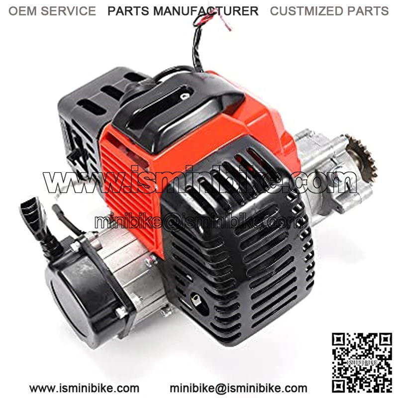 2 Stroke 49cc Engine Single Cylinder Pull Start Mini Chopper/Bike Exhaust Air Cooled Motor Aluminum Replacement Parts For Pocket Mini Pit Dirt Bike ATV Quad Bike"