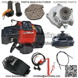 50cc 2 Stroke Engine Motor For Petrol Gas Pocket Mini Bike Scooter ATV Go Kart