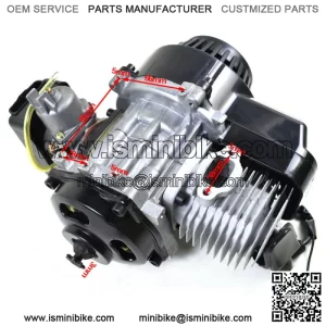 2 Stroke 47cc 49cc Engine Motor Fr ATV Pocket Dirt Mini Bike Rocket Quad Scooter