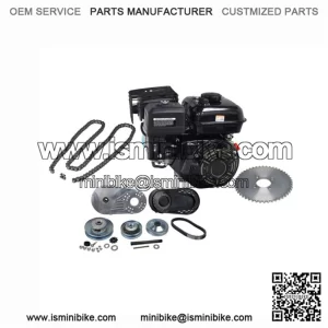6.5 HP Mini Bike Engine & Torque Converter Kit with 420 Chain