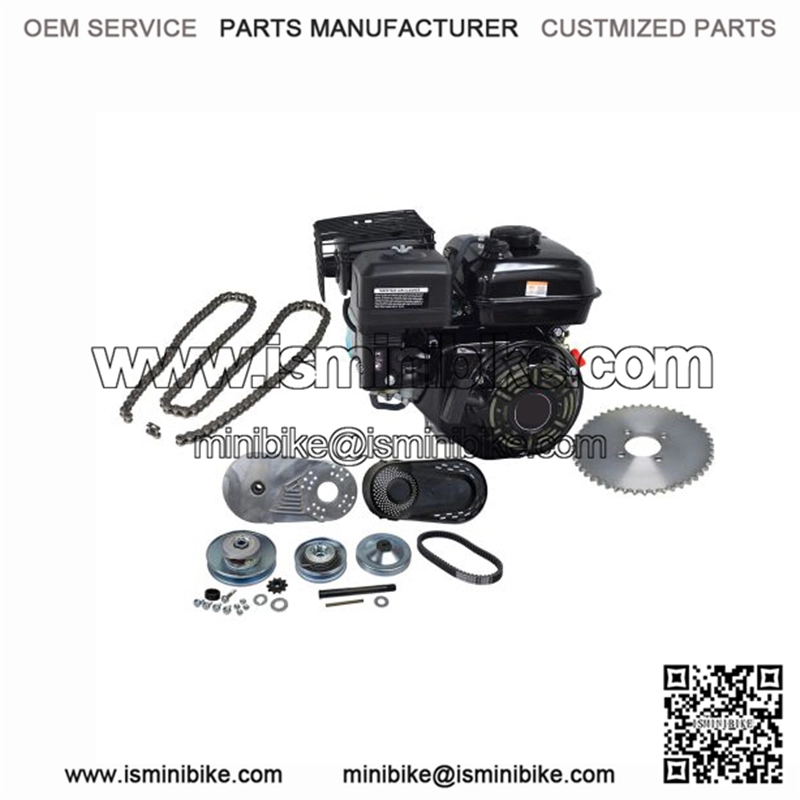 6.5 HP Mini Bike Engine & Torque Converter Kit with 420 Chain