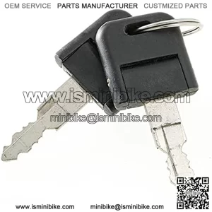 Key Set (2 Keys), Universal For Electric Mini Bike Models (TT250,TT350R,TT750R), Part #19033