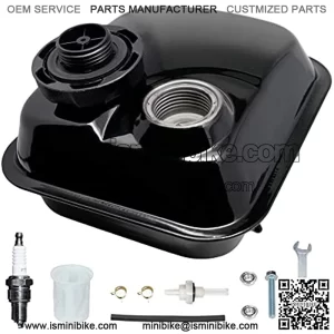 Side Port & Screw on Gas Tank For Coleman BT200X CT200U CT200UEX, Baja Warrior MB200 Mini Bike Fuel Tank Replacement for Hemi/ Non Hemi Predator 212 Ghost 212cc 224 MAX performance Engine