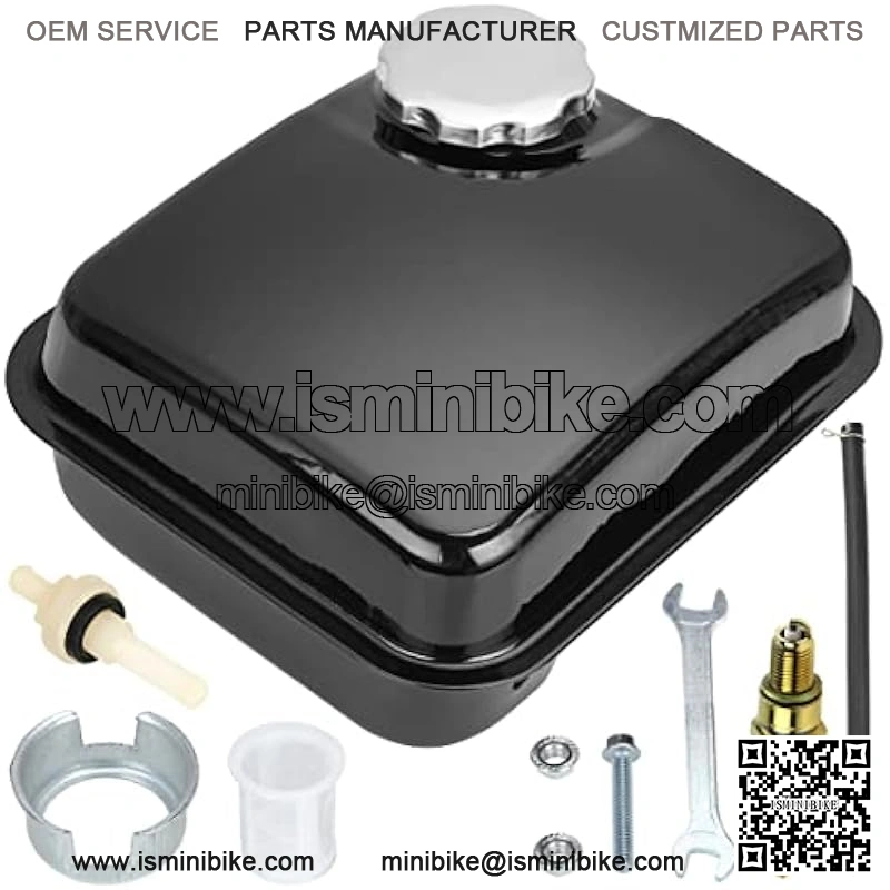 Gas Fuel Tank for Predator 212cc 224cc 196cc 200cc Coleman CT200U BT200x KT196 Baja Warrior Massimo MB200 Mini Bike GX160 GX200 Engine Hammerhead 80t Go Kart Parts 0.81 gallons