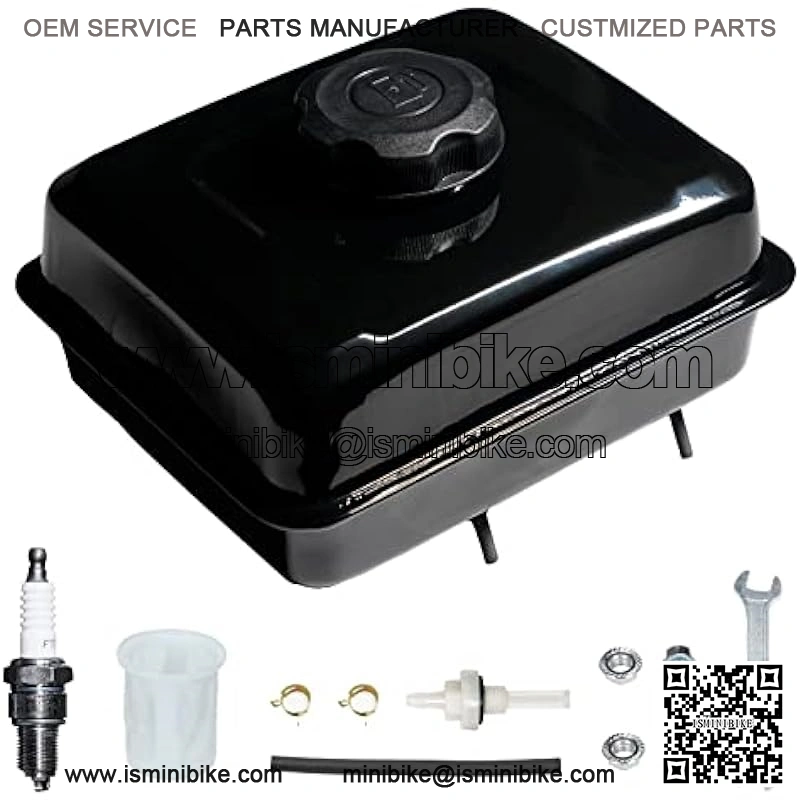 Enlarged 1 Gallon Screw on Fuel Tank For Predator 212 6.5hp 224cc Engine Coleman 196cc Mini bike , KT196 Go kart, BT200X CT200U CT200UEX, Baja Warrior MB200, Honda GX160 GX200 Clone Engine
