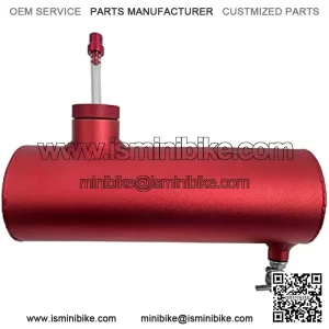 Red Gas Tank Aluminum Cylinder 10" For Coleman Powersports CT200U BT200X CT200u-ex,For Predator 212cc 196cc/6.5HP Go Kart and Gas Mini Bike