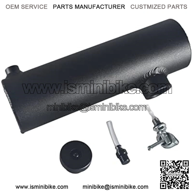 Black Gas Tank Aluminum Cylinder 10" For Coleman Powersports CT200U BT200X CT200u-ex,For Predator 212cc 196cc/6.5HP Go Kart and Gas Mini Bike - Image 2