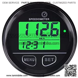 Digital GPS Speed Gauge,Real-time Driving Speed Record,Over-speed Reminder,Battery Voltage Measurement,DC External Power Operation for Motocycle ATV Racing Car Go-kart Scooter Paramotor