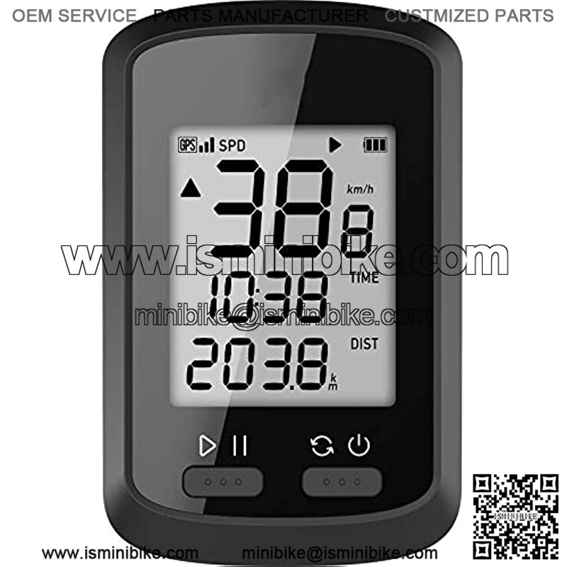 GPS Bike Computer, Wireless Bluetooth Bike Speedometer and Odometer, Rechargeable Cycling Computer MTB Tracker with LCD Automatic Backlight Display, IPX7 Waterproof Fits All Bikes Electric Bike