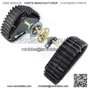 DENESTUS Go Kart 60CM Metal Rear Axle Complete Kit For Gasoline Motor Snowmobile Mountain Cycle (US Warehouse)