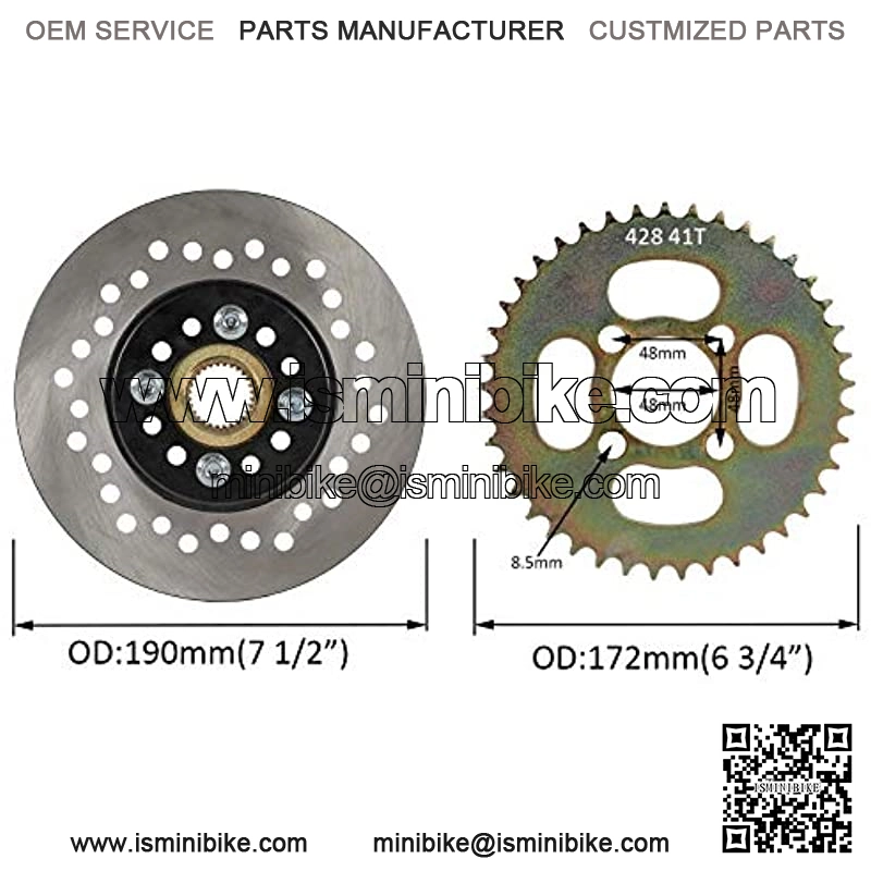 1" x 32" Go Kart Live Axle Kit with Chain Sprocket Brake DPillow Block for Quad Trike Golf Carts - Image 3