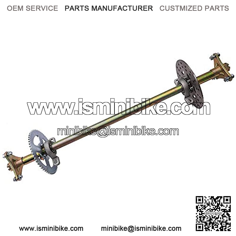 Rear Axle Shaft Kit with Brake Master Cylinder Caliper DRotor Assembly for Go Kart Quad Trike Drift Bikes - Image 3