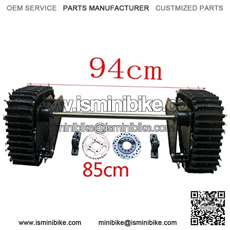 Rear Axle Track Assemly Go Kart Buggy Quad Rear Wheel ATV Snow Sand Snowmobile Rear Axle Track Assemly 428 37T Automotive Replacement Control Arms - Image 4