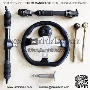 Go Kart 270mm Steering kit with Tie Rod Rack Adjustable Shaft