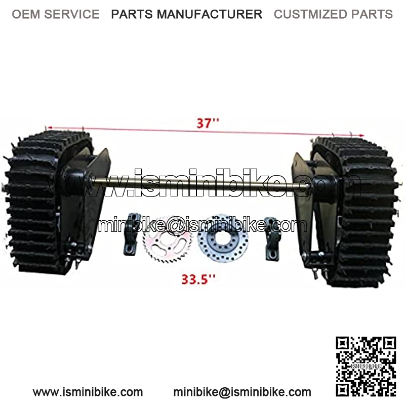 Rear Axle Track Assembly Go Kart Buggy Quad Rear Wheel Axle Shaft Assembly Complete Karting UTV ATV Snow Sand Snowmobile Rear Axle Track Assembly Kit (23.5'' Rear Axle Length)
