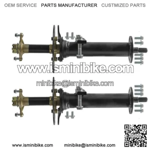 30" Differential Rear Axle Kit Shaft w/ Hubs, Brake Disc For Go Kart Cart ATV